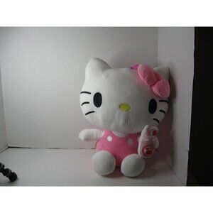 Hello Kitty Plush Backpack With Pink Straps & Cute Bow